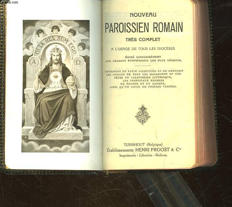 NOUVEAU PAROISSIEN ROMAIN TRES COMPLET A L'USAGE DE TOUS LES DIOCESES