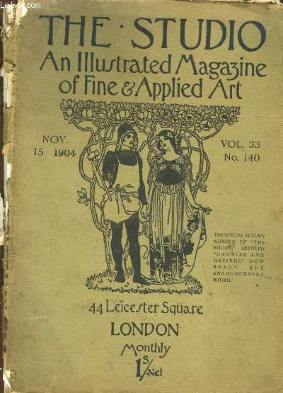 THE STUDIO AN ILLUSTRATED MAGAZINE OF FINE & APPLIED ART - VOL 33 - N140
