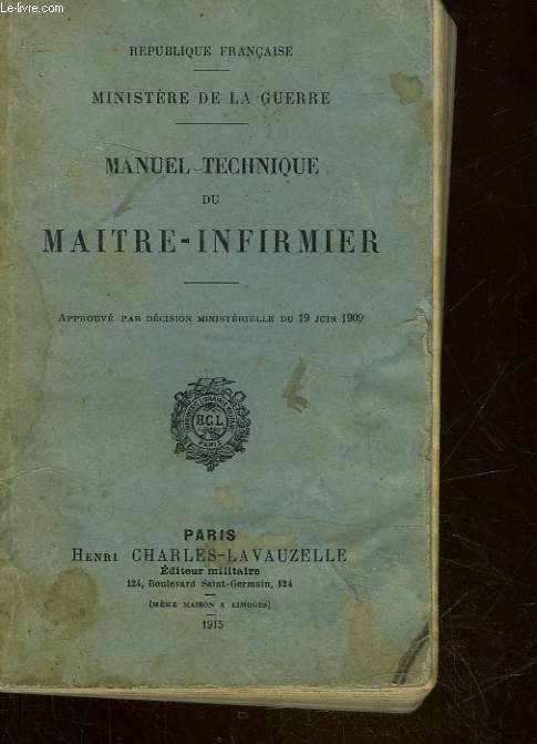 MANUEL TECHNIQUE DU MAITRE-INFIRMIER