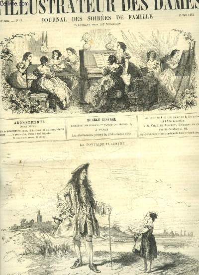L'ILLUSTRATEUR DES DAMES JOURNAL DES SOIREES DE FAMILLE - 3 ANNEE - N12