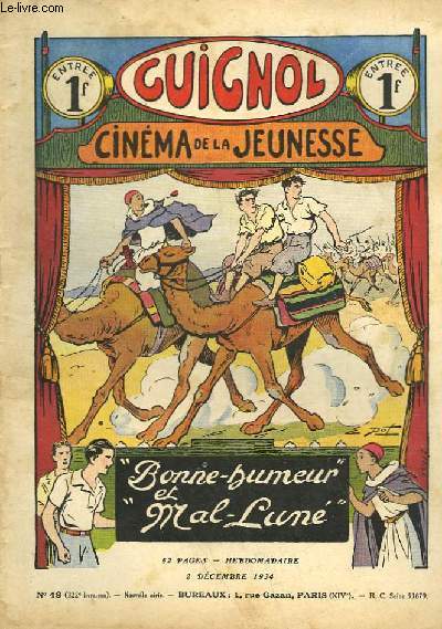 GUIGNOL CINEMA DE LA JEUNESSE - N48 (322 LIVRAISON) - BONNE HUMEUR ET MAL LUNE