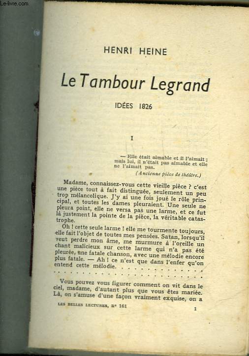 LE TAMBOUR LEGRAND IDEES 1826