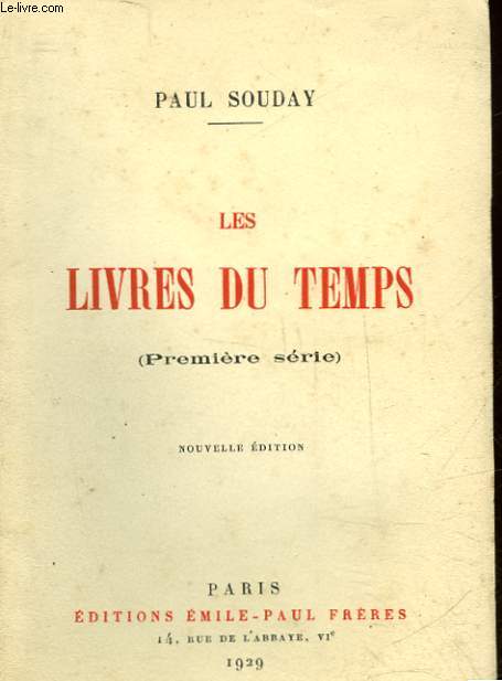 LES LIVRES DU TEMPS - PREMIERE SERIE