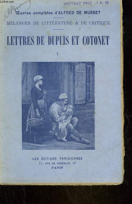 LETTRES DE DUPUIS ET COTONET - TOME 1 ET 2