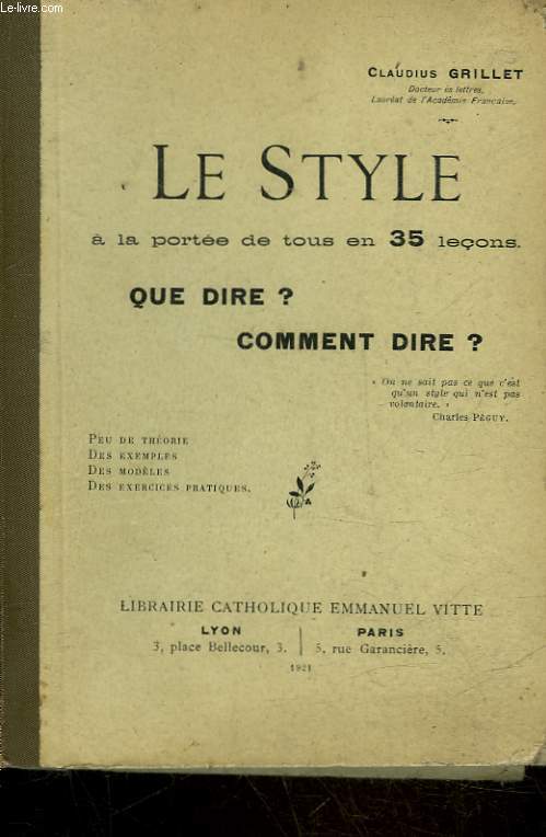 QUE DIRE? COMMENT DIRE?