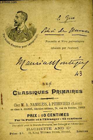 LES CLASSIQUES PRIMAIRES - EXTRAITS - LE GUE - HYMNE ET CHANSON