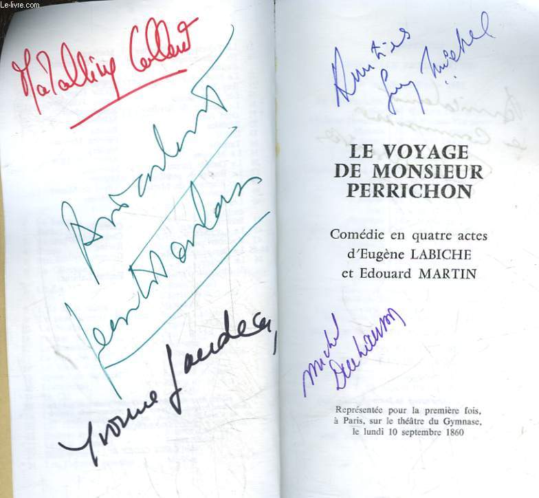 LE VOYAGE DE MONSIEUR PERRICHON - COMEDIE EN 4 ACTES D'EUGENE LABICHE ET EDOUARD MARTIN