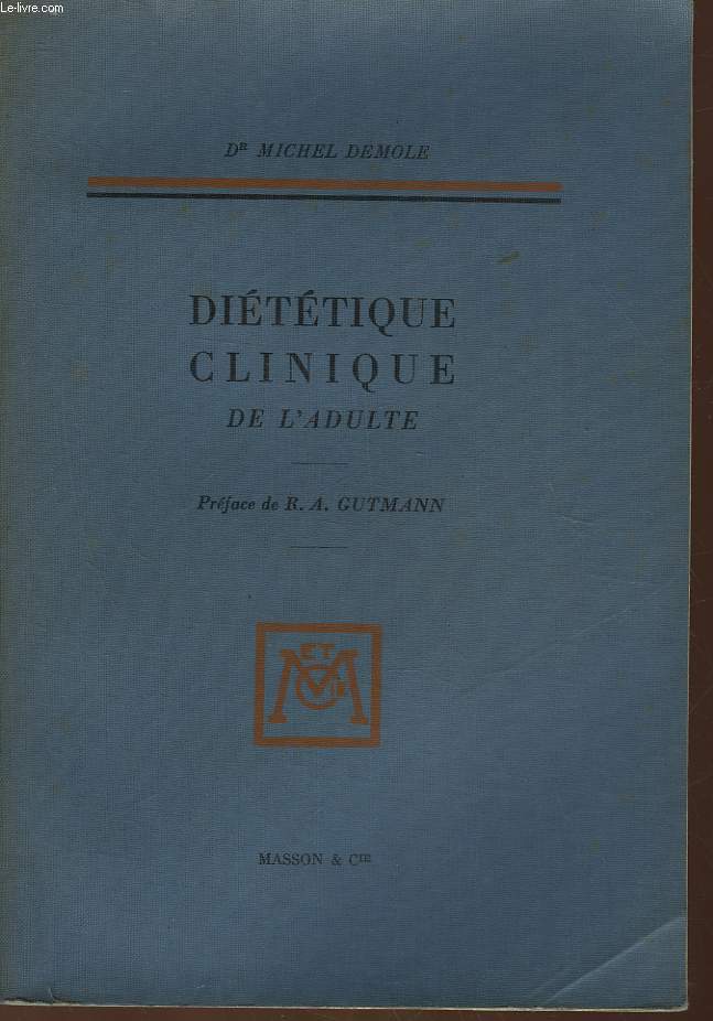 DIETETIQUE CLINIQUE DE L'ADULTE