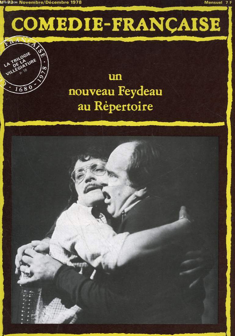 COMEDIE-FRANCAISE - N 73 - UN NOUVEAU FEYDEAU AU REPERTOIRE