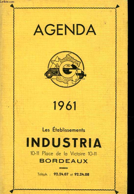 AGENDA 1961 - LES ETABLISSEMENT INDUSTRIA