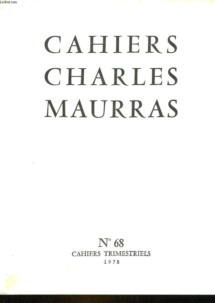 CAHIRS CHARLES MAURRAS N68