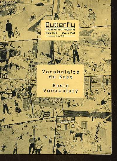 VOCABULAIRE DE BASE - BASIC VOCABULARY - BUTTERFLY - N213