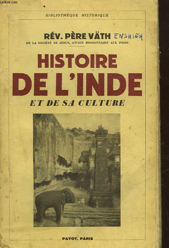 HISTOIRE DE L'INDE ET DE SA CULTURE