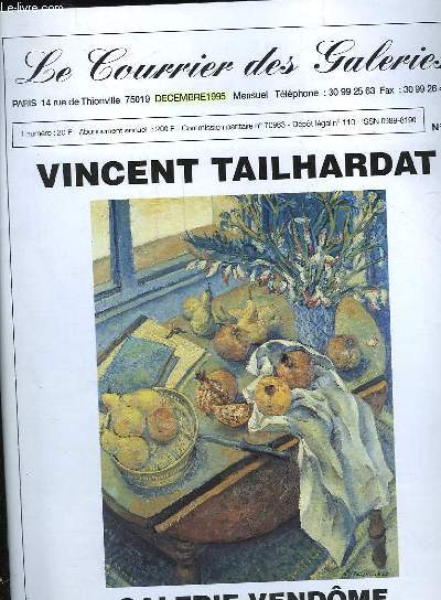 LE COURRIER DES GALERIES - VINCENT TAILHARDAT