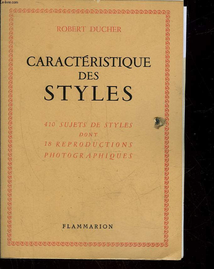 CARACTERISTIQUE DES STYLES