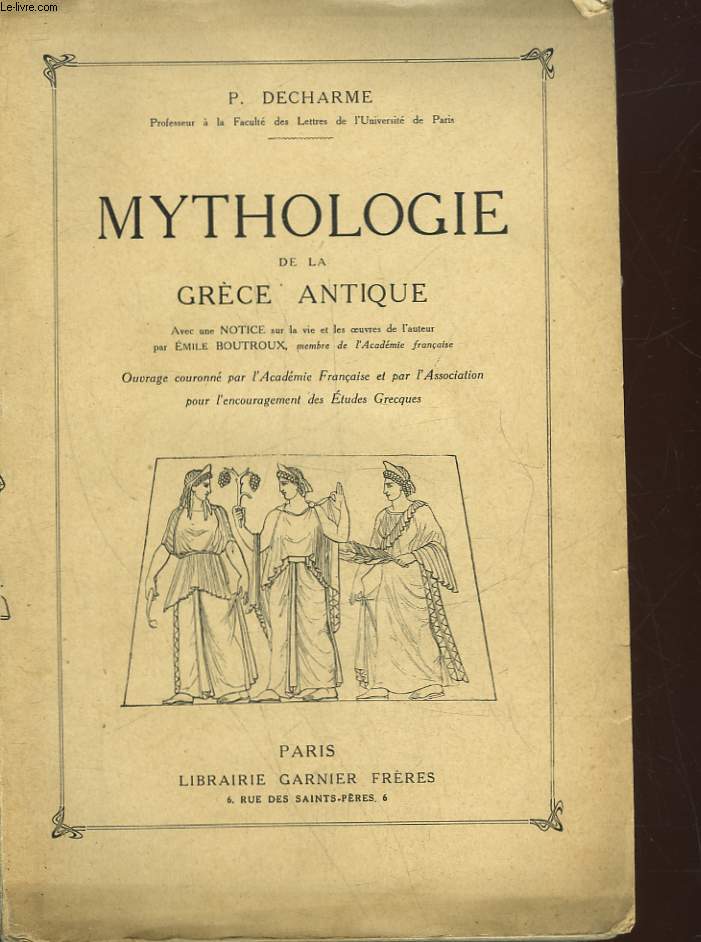 MYTHOLOGIE DE LA GRECE ANTIQUE