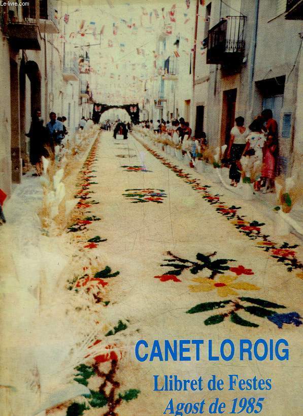 CANET LO ROIG - LLIBRET DE FESTAS