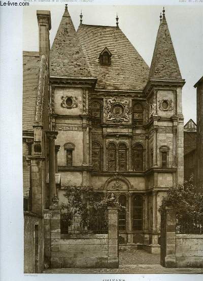 1 GRAVURE EN NOIR ET BLANC DE LA MAISON DITE DE DIANE DE POITIERS - ORLEANS