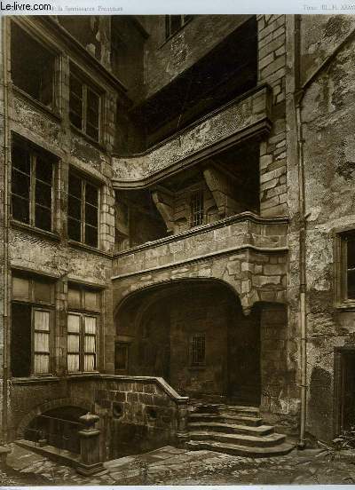 1 GRAVURE EN NOIR ET BLANC DE LA MAISON, 22 RUE DU CONSULAT, ESCALIER - LIMOGES