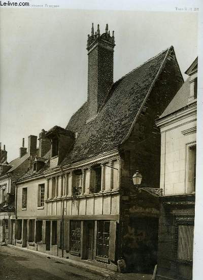 1 GRAVURE EN NOIR ET BLANC DE LA MAISON FAUBOURG SAINT OUSTRILLE, FACADE PRINCIPALE - MONTROIRE