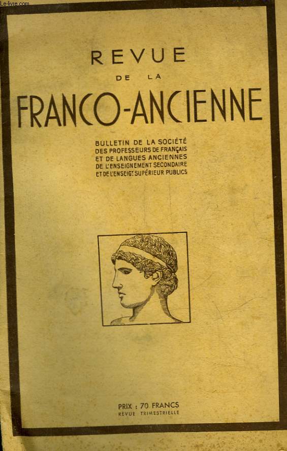 REVUE DE LA FRANCO-ANCIENNE - N90