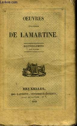 OEUVRES D'ALPHONSE DE LAMARTINE - TOME 5 - RECUEILLEMENS POETIQUES