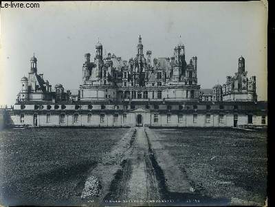 1 PHOTO ANCIENNE EN NOIR ET BLANC - CHATEAU DE CHAMBORD - FACADE MERIDIONALE - N253