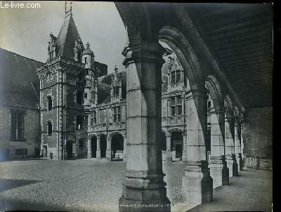 1 PHOTO ANCIENNE EN NOIR ET BLANC - CHATEAU DE BLOIS, AILE DE LOUIS 12, FACADE SUR LA COUR N282