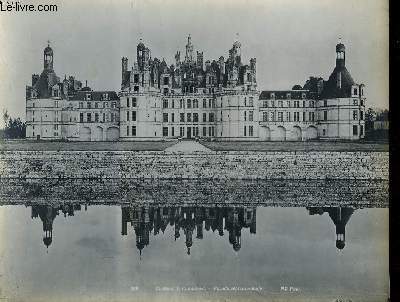 1 PHOTO ANCIENNE EN NOIR ET BLANC - CHATEAU DE CHAMBORD - FACADE SEPTENTRIONALE - N255