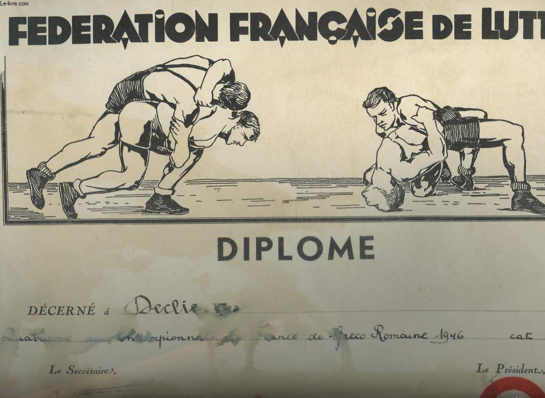 1 DIPLOME DE LA FEDERATION FRANCAISE DE LURRE