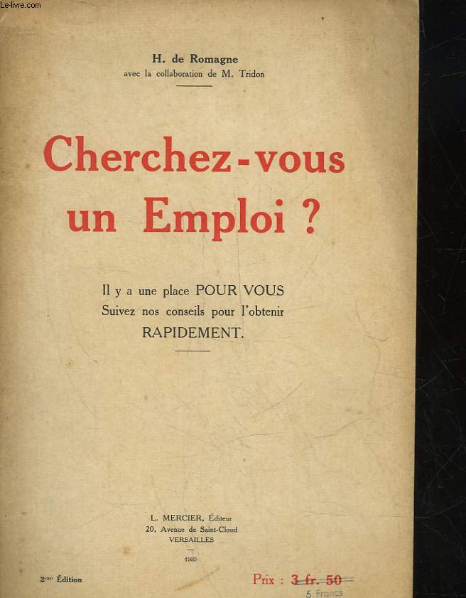 CHERCHEZ-VOUS UN EMPLOI?