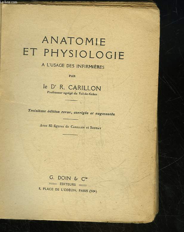 ANATOMIE ET PHYSIOLOGIE A L'USAGE DES INFIRMIERES