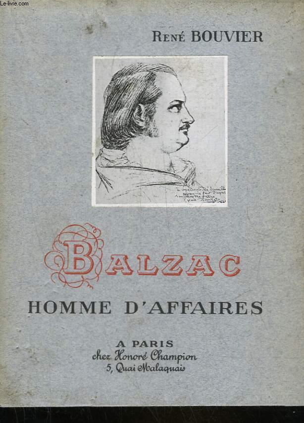 BALZAC HOMME D'AFFAIRES