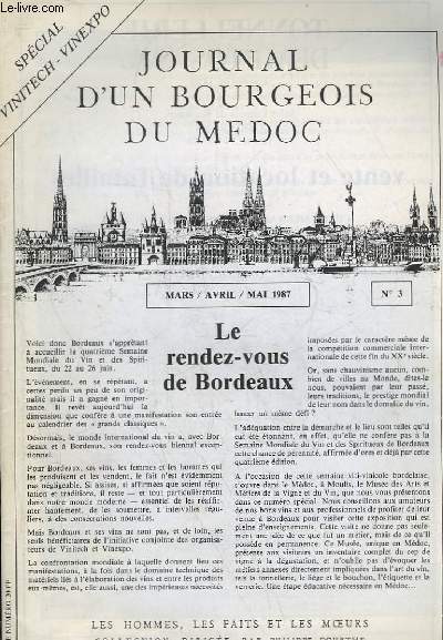 JOURNAL D'UN BOURGEOIS DU MEDOC - N3
