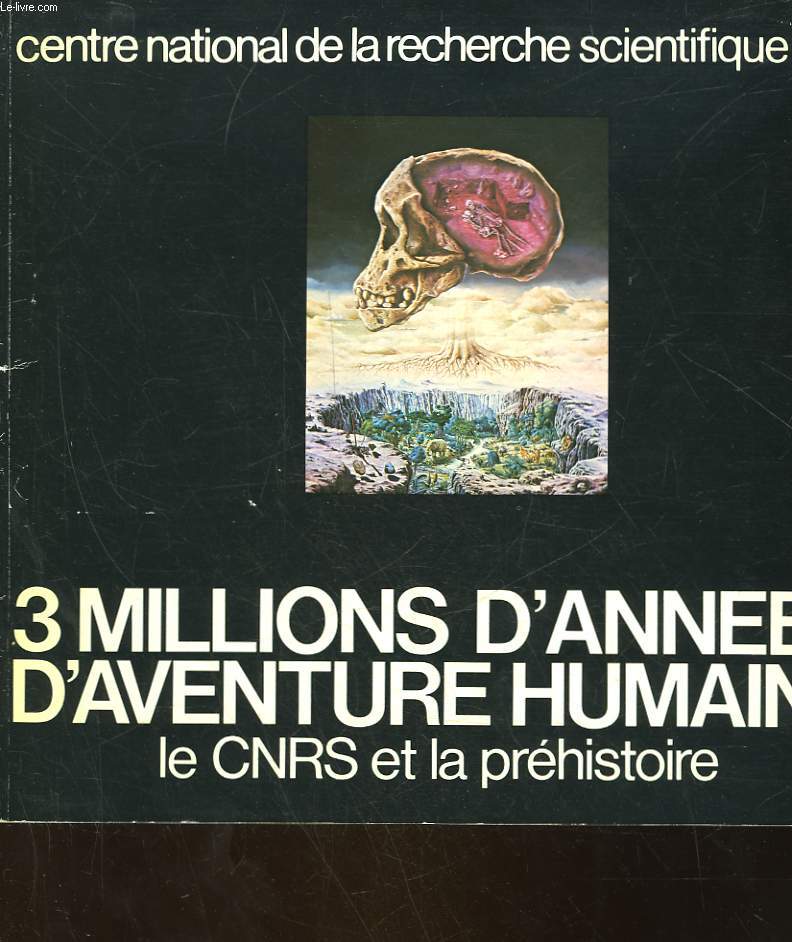 CENTRE NATIONALE DE LA RECHERCHE SCIENTIFIQUE - 3 MILLIONS D'ANNEES D'AVENTURES HUMAINE LE CNRS ET LA PREHISTOIRE