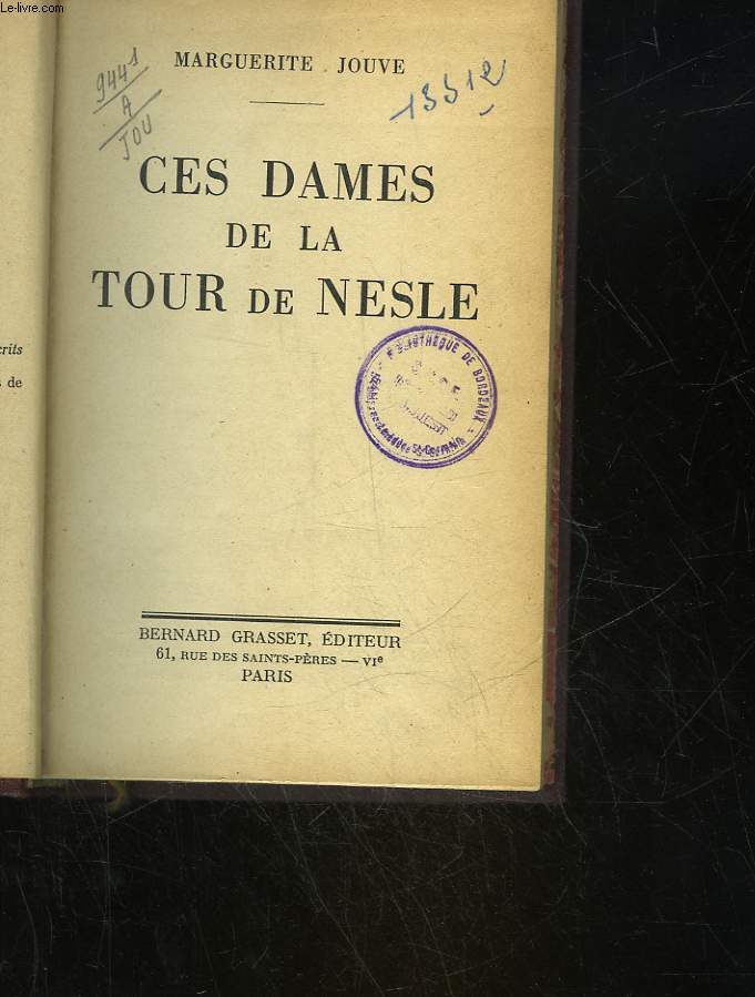 CES DAMES DE LA TOUR DE NESLE