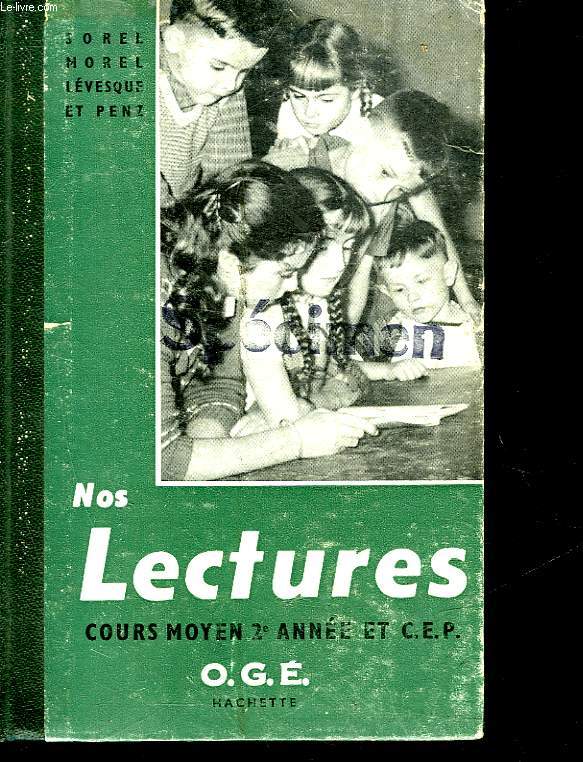 NOS LECTURES COURS-MOYEN 2 ANNEE - C. E. P.