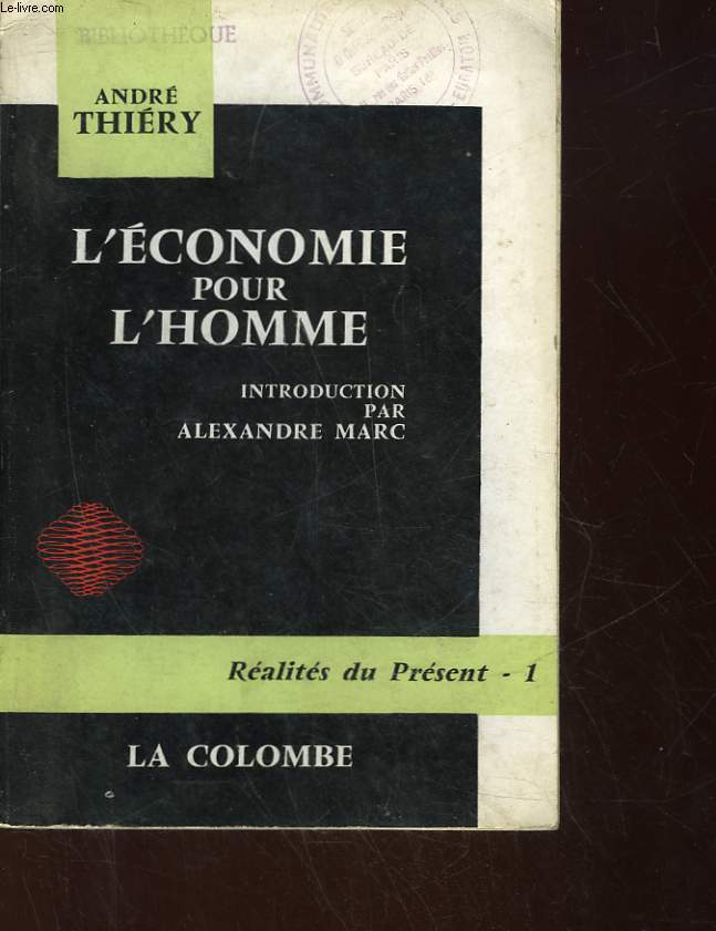 L'ECONOMIE POUR L'HOMME