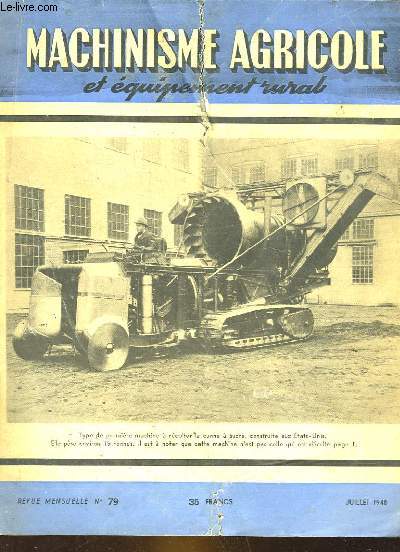 MACHINISME AGRICOLE ET EQUIPEMENT RURAL - N79