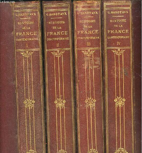 HISTOIRE DE LA FRANCE CONTEMPORINE - 4 TOMES