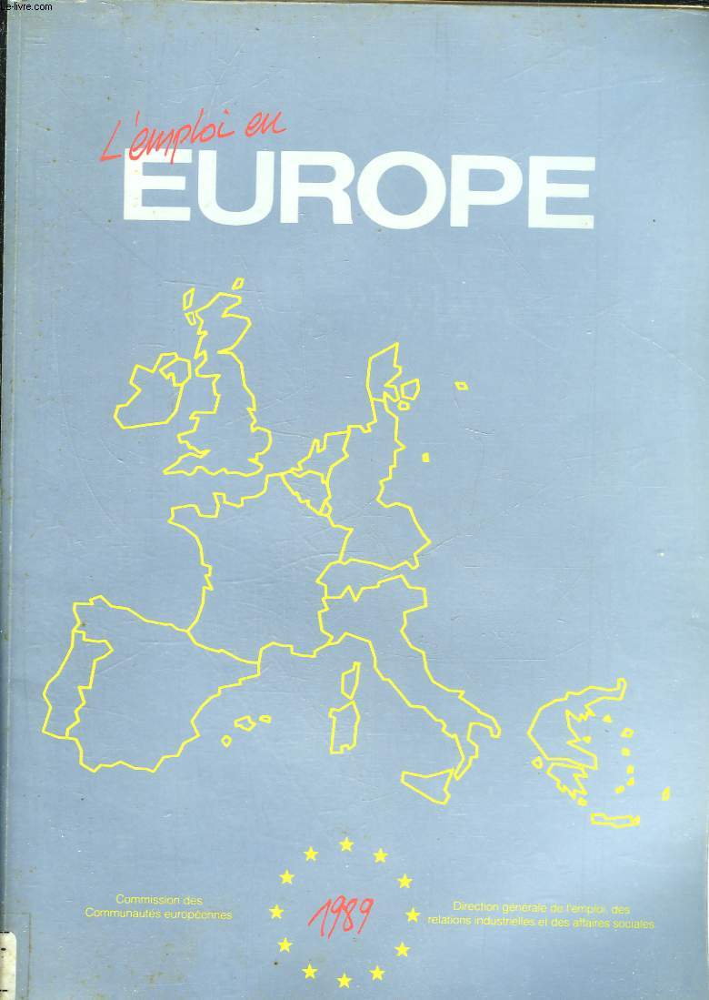 L'EMPLOI EN EUROPE 1989