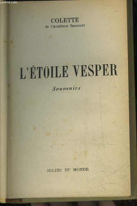 L'ETOILE VESPER - SOUVENIRS