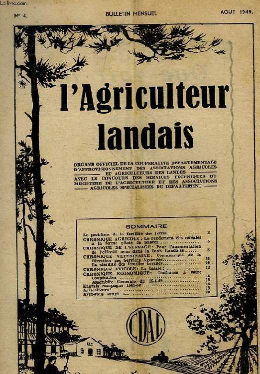 L'AGRICULTURE LANDAIS - N4
