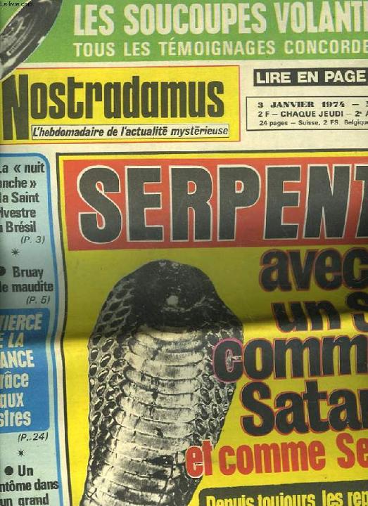 NOSTRADAMUS L'HEBDOMADAIRE DE L'ACTUALITE MYSTERIEUSE - N91