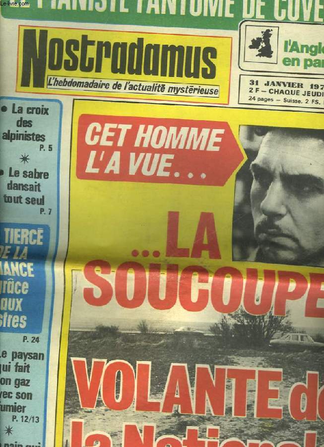 NOSTRADAMUS L'HEBDOMADAIRE DE L'ACTUALITE MYSTERIEUSE - N95