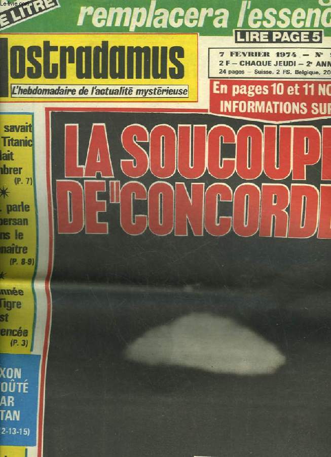 NOSTRADAMUS L'HEBDOMADAIRE DE L'ACTUALITE MYSTERIEUSE - N96