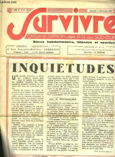 SURVIVRE - 2 ANNEE - N82-83