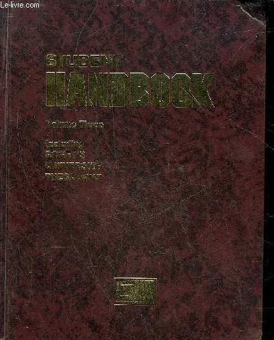 STUDENT HANDBOOK WITH ROGET'S UNIVERSITY THESAURUS VOLUME 3