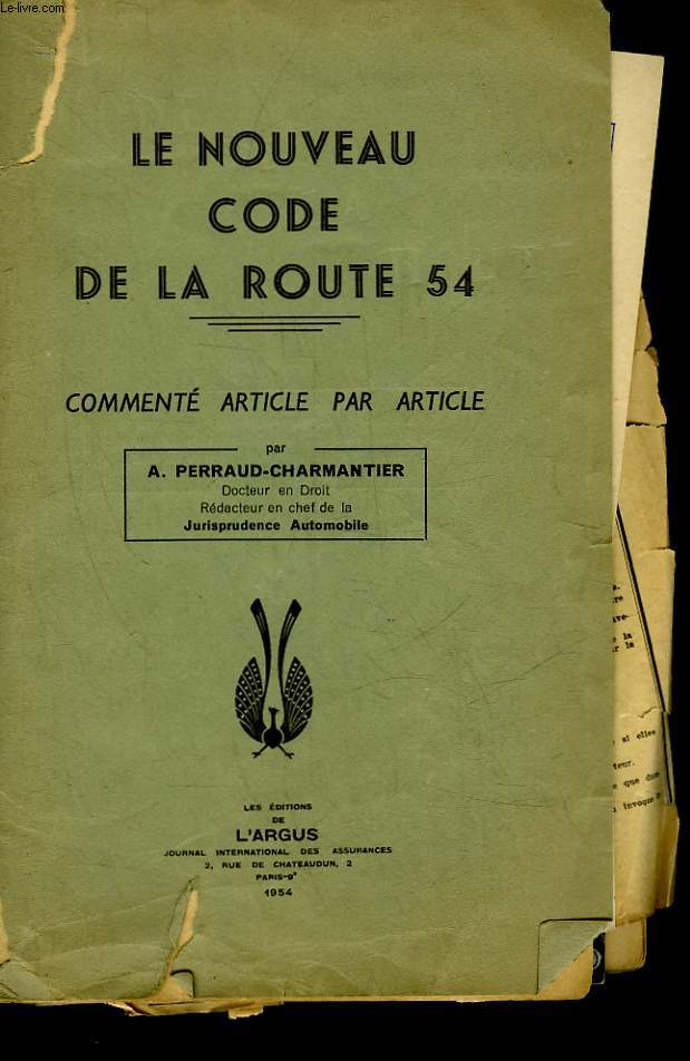 LE NOUVEAU CODE DE LA ROUTE 54 - COMMENTE ARTICLE PAR ARTICLE