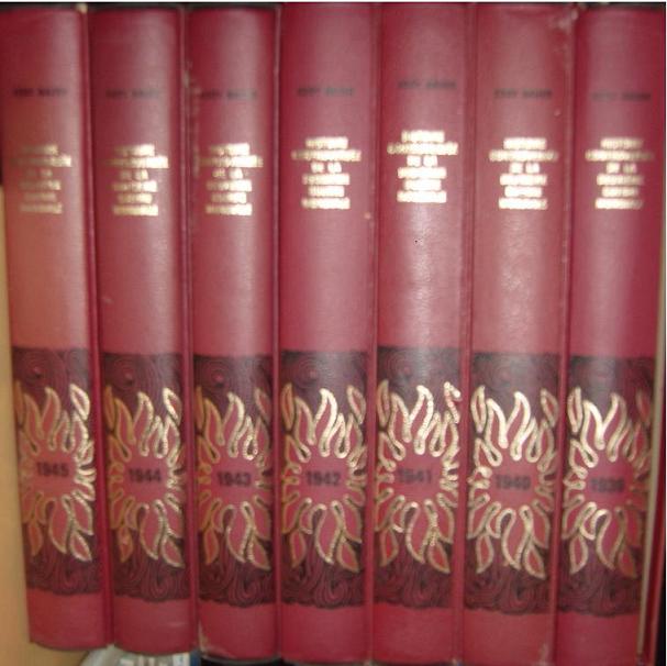HISTOIRE CONTEMPORAINE DE LA DEUXIEME GUERRE MONDIALE 1939 - 1945 - 7 TOMES